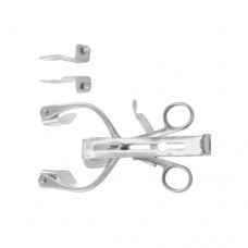 Millin Retractor Complete With Central Blade Ref:- RT-850-90, 1 Pair Each of Lateral Blades Ref:-RT-851-57 and Ref:-RT-851-82 Stainless Steel,